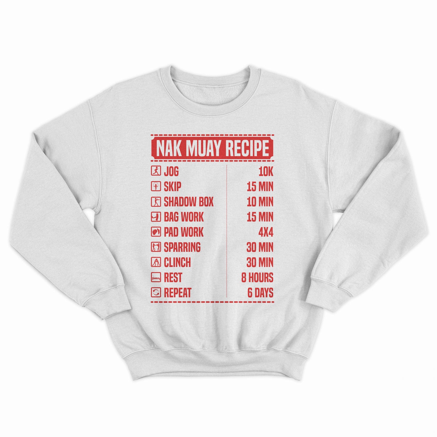 Nak Muay Recipe Crewneck Sweatshirt