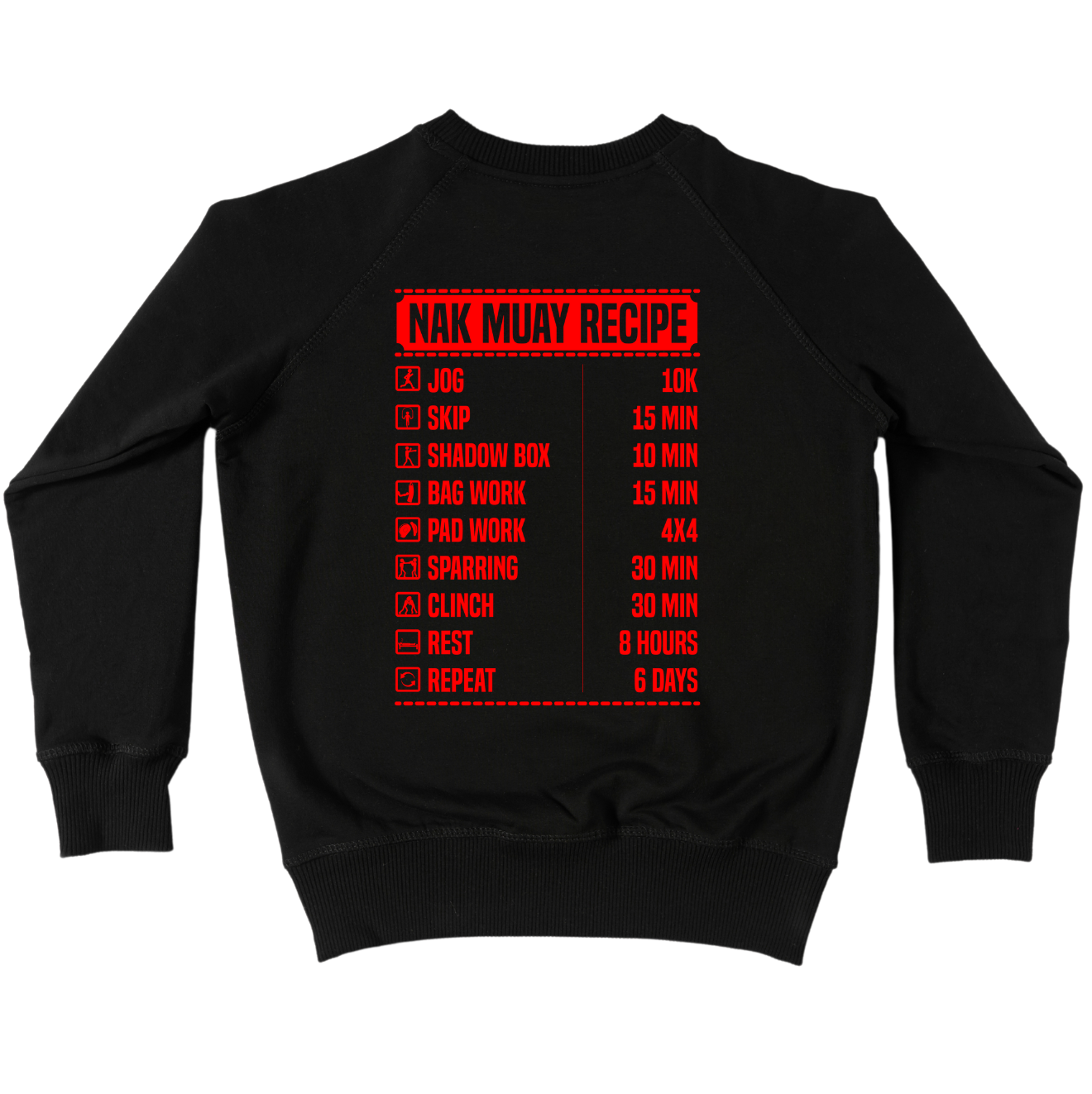 Nak Muay Recipe Crewneck Sweatshirt
