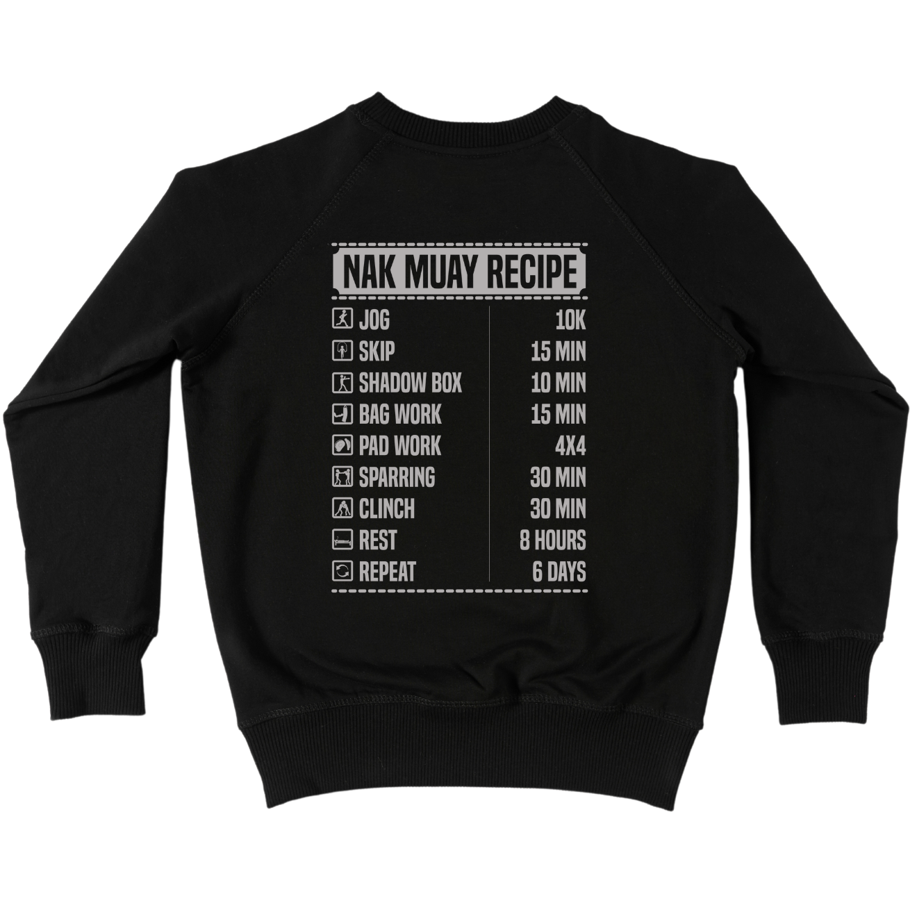 Nak Muay Recipe Crewneck Sweatshirt