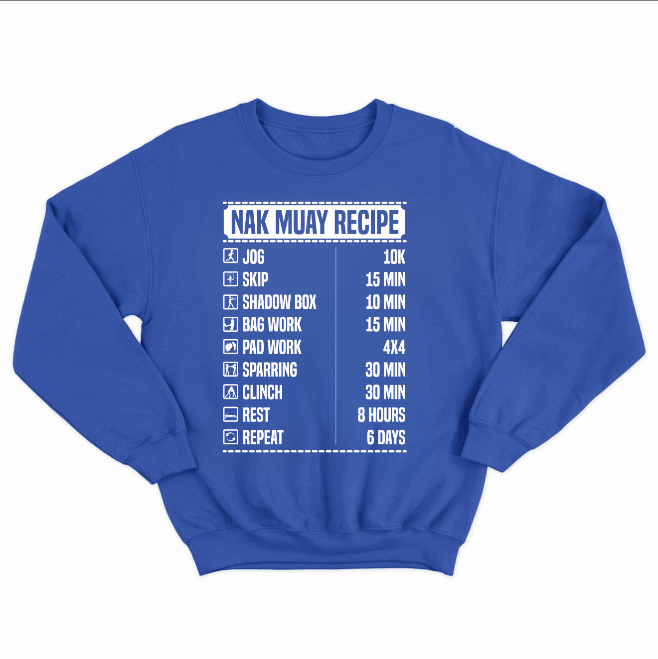 Nak Muay Recipe Crewneck Sweatshirt