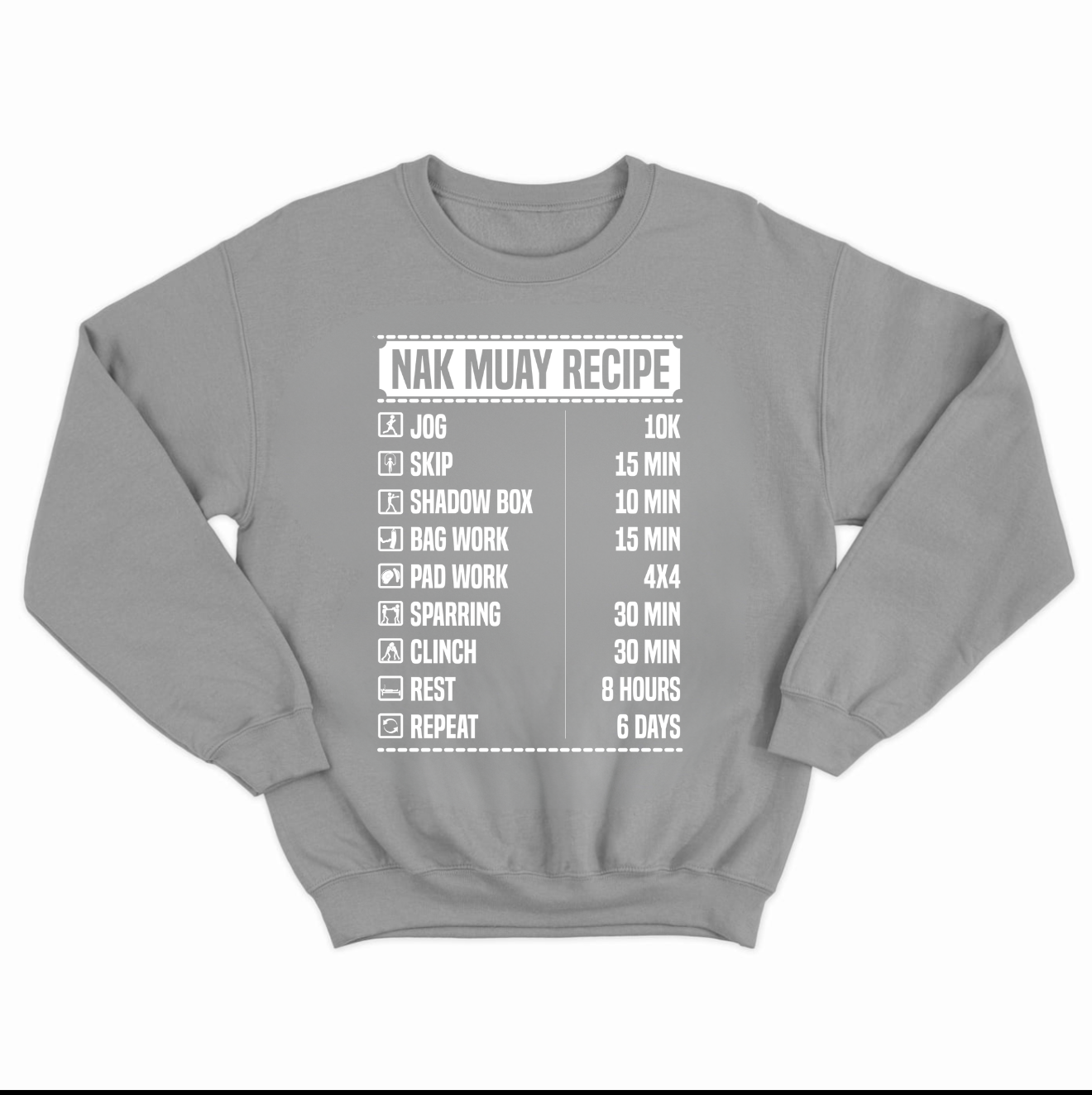 Nak Muay Recipe Crewneck Sweatshirt