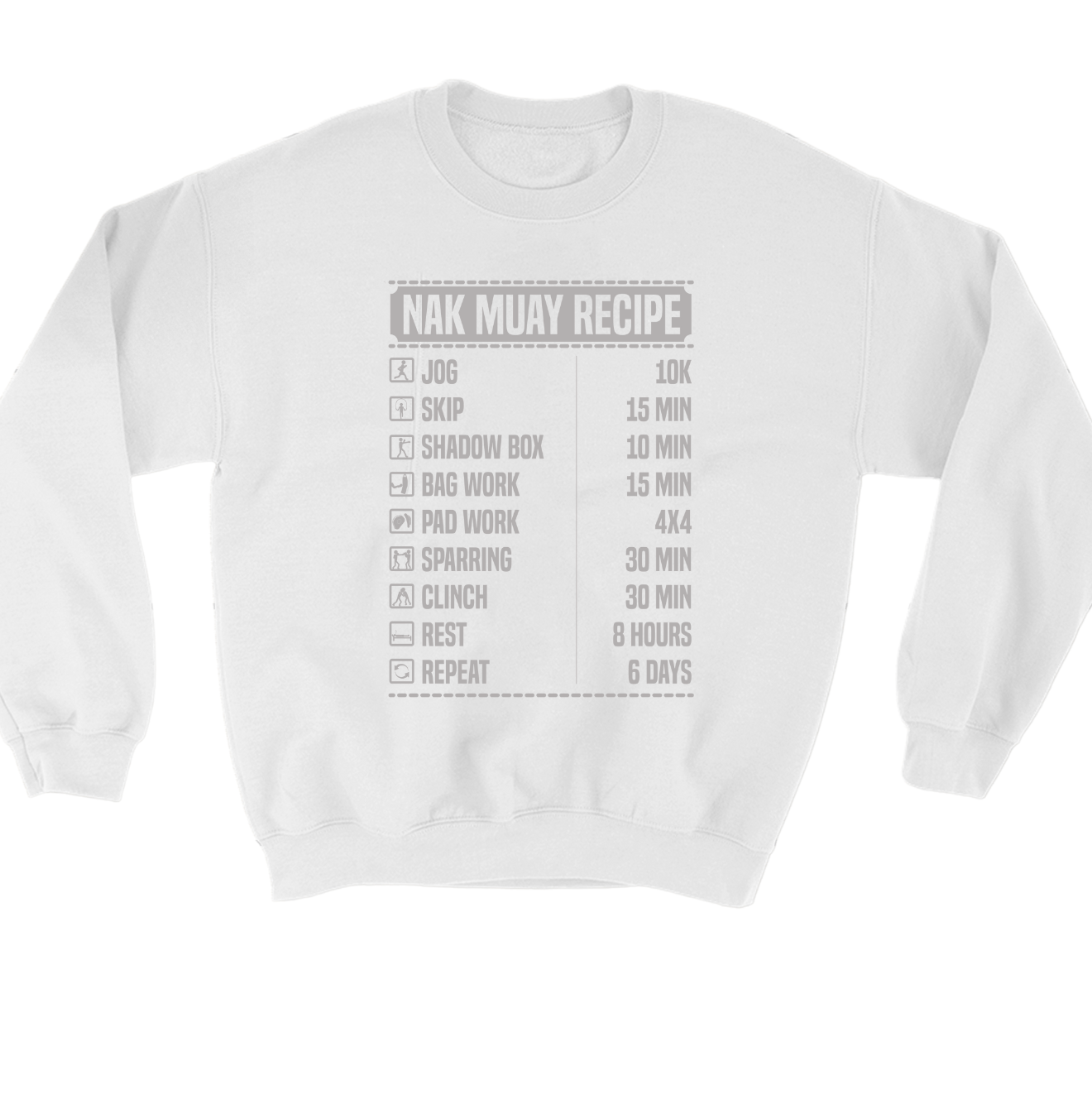 Nak Muay Recipe Crewneck Sweatshirt
