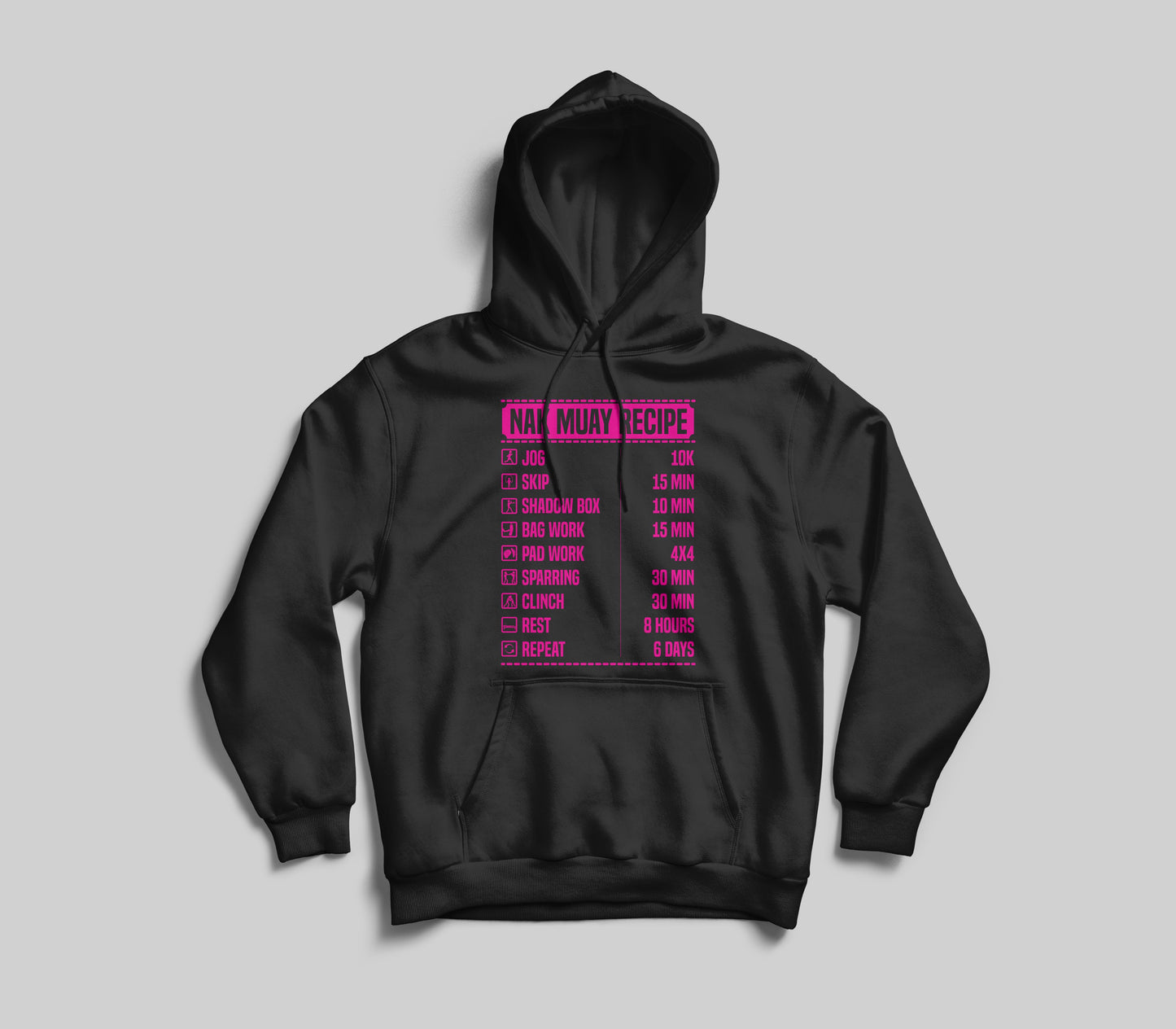 Muay Thai Recipe Hoodie