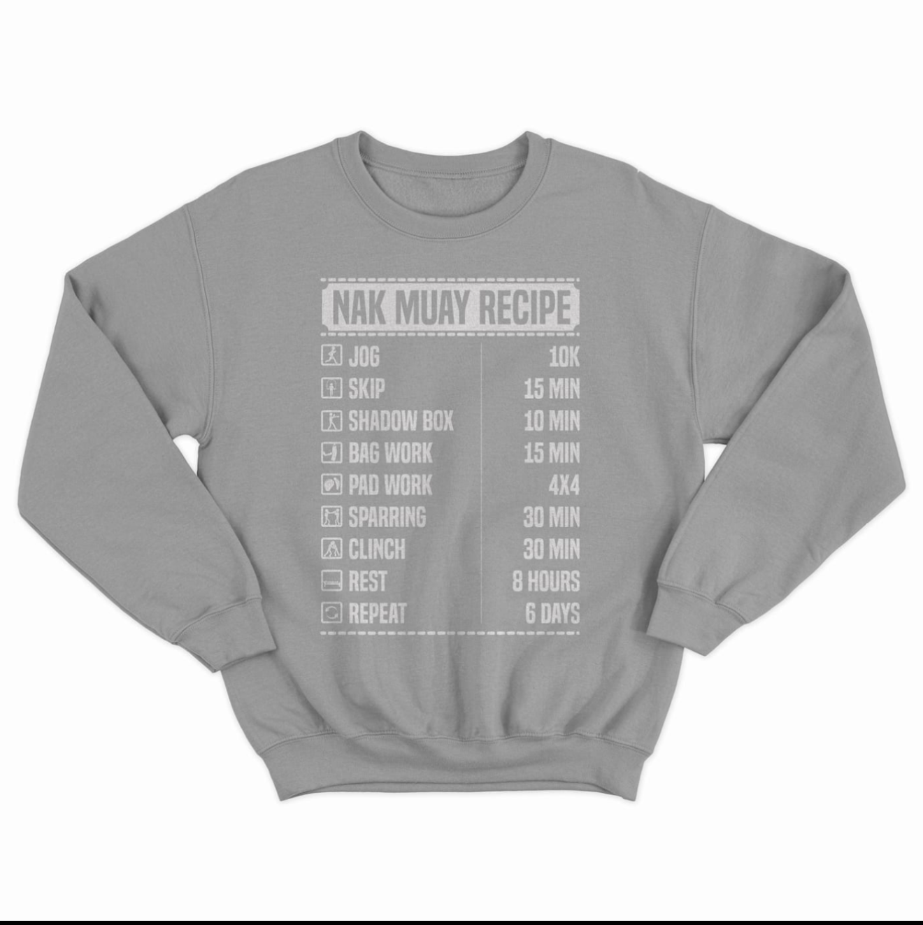 Nak Muay Recipe Crewneck Sweatshirt