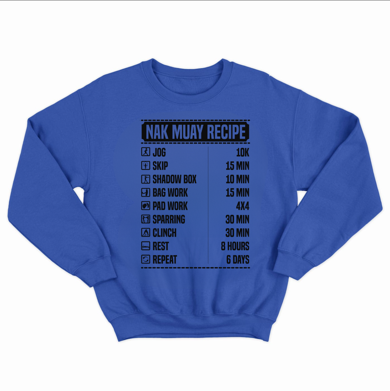 Nak Muay Recipe Crewneck Sweatshirt