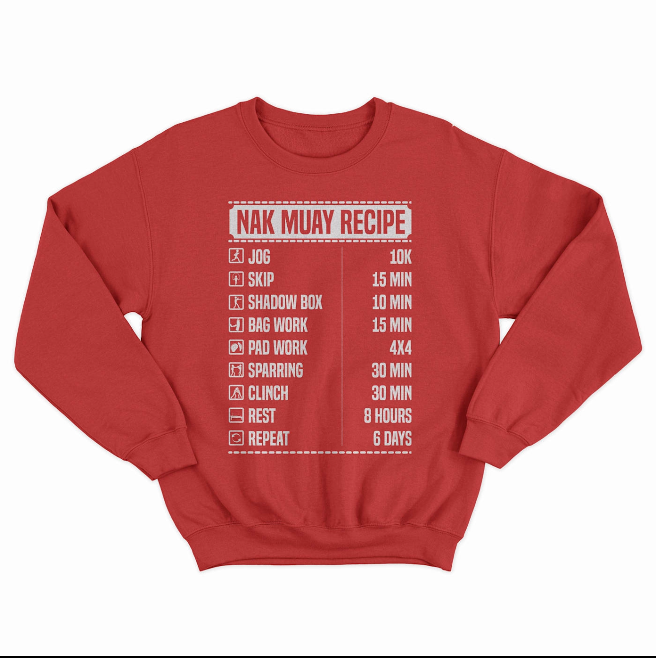 Nak Muay Recipe Crewneck Sweatshirt