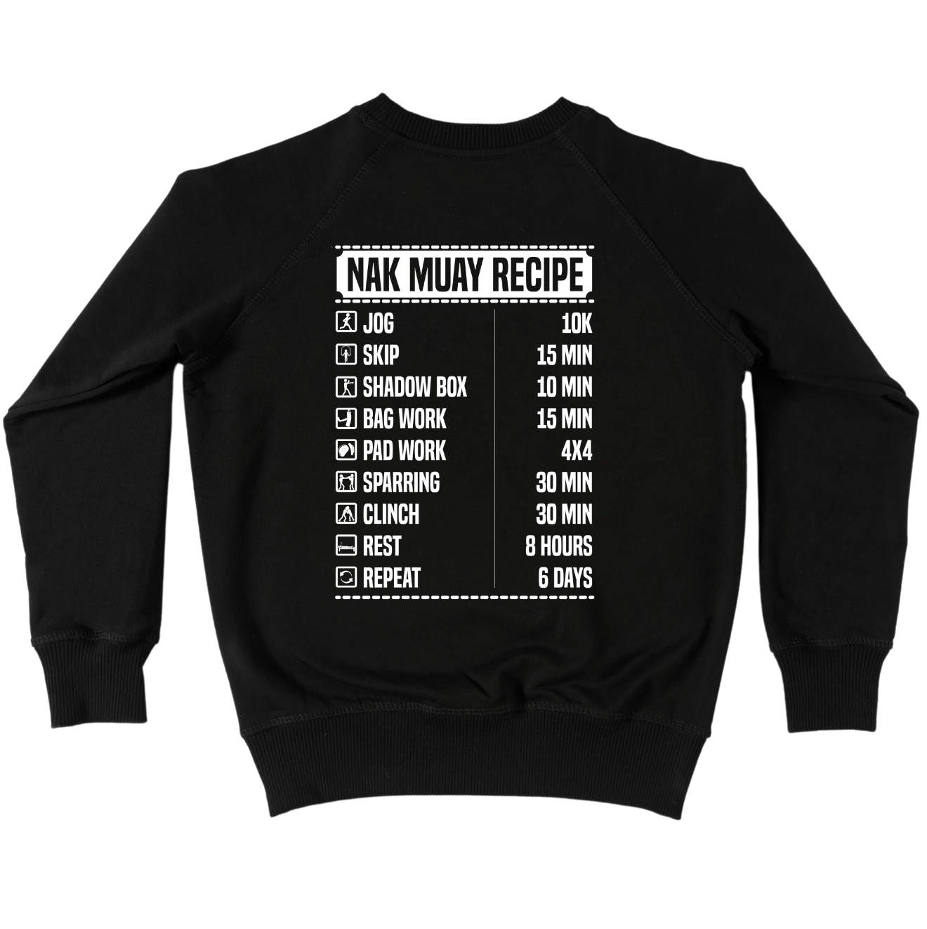 Nak Muay Recipe Crewneck Sweatshirt