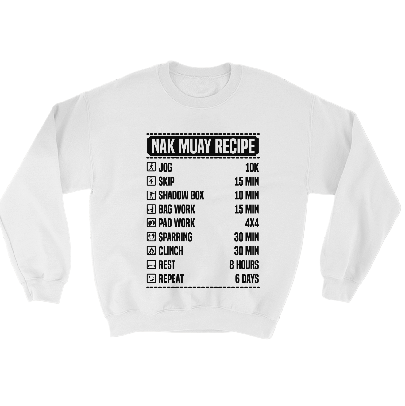 Nak Muay Recipe Crewneck Sweatshirt