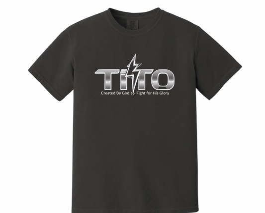 Tito Lightning Tee – “Created by God to Fight for His Glory”