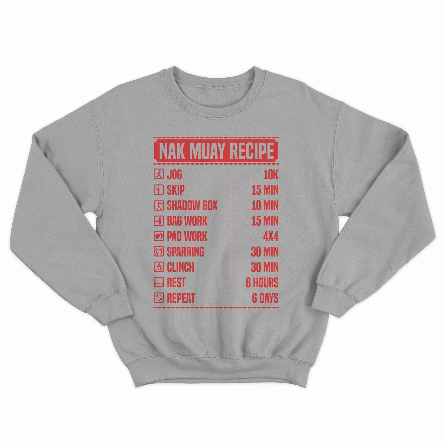 Nak Muay Recipe Crewneck Sweatshirt